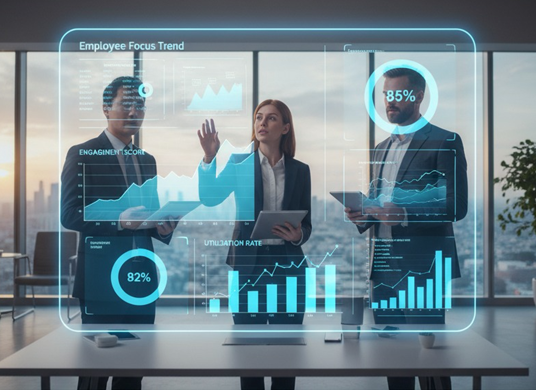 Analyze productivity trends